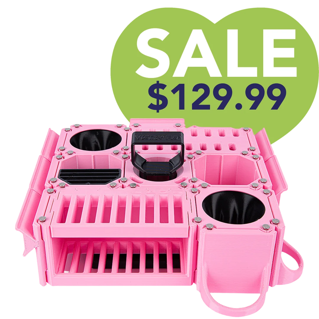 Custom Cube Tool Caddy Light Pink by Vanity Fur