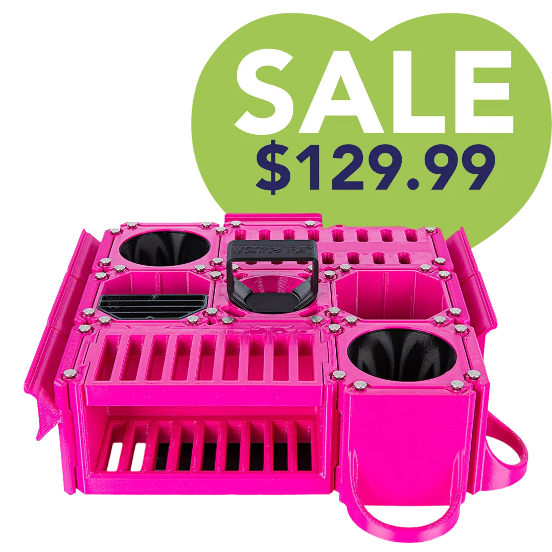 Custom Cube Tool Caddy Magenta by Vanity Fur