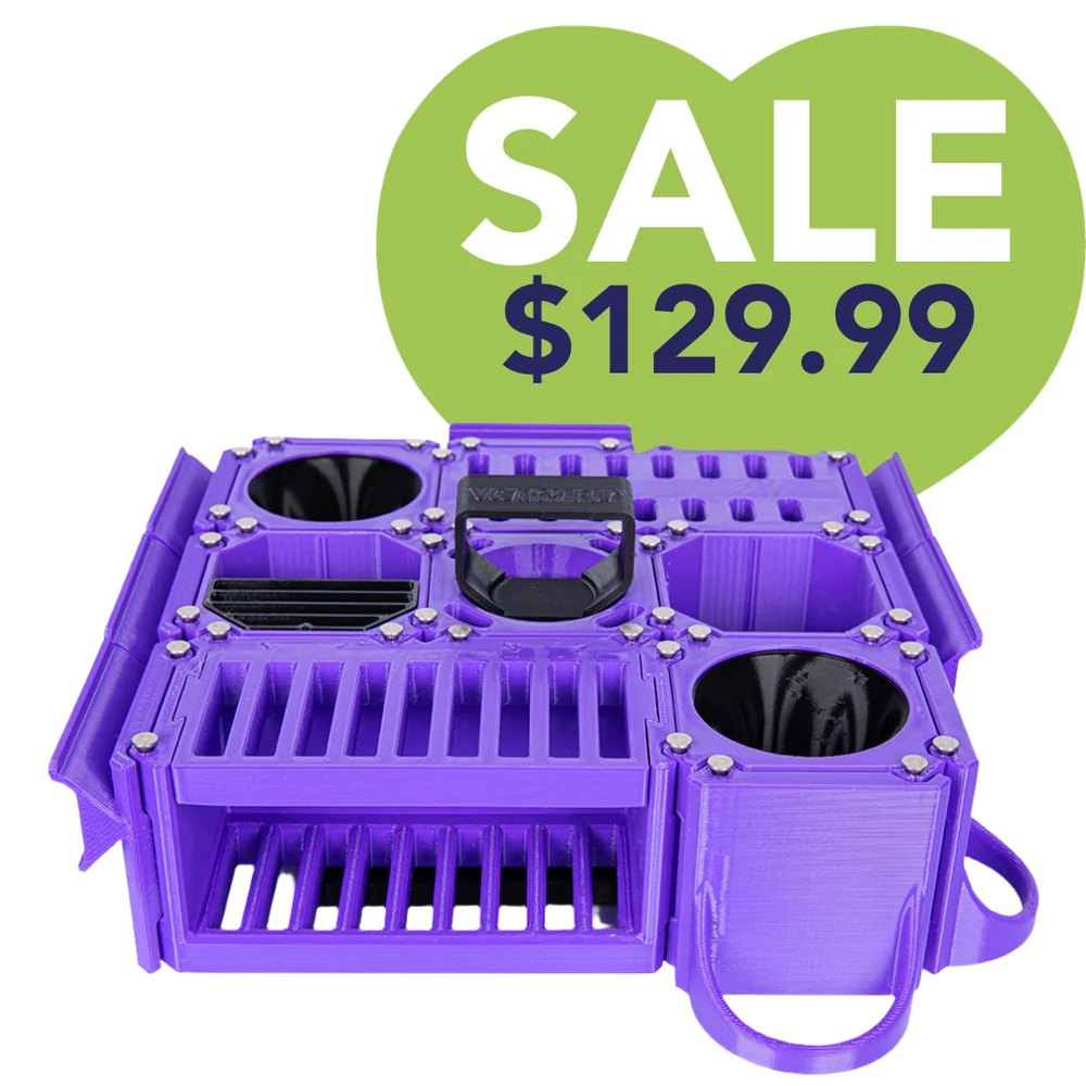 Custom Cube Tool Caddy Purple by Vanity Fur
