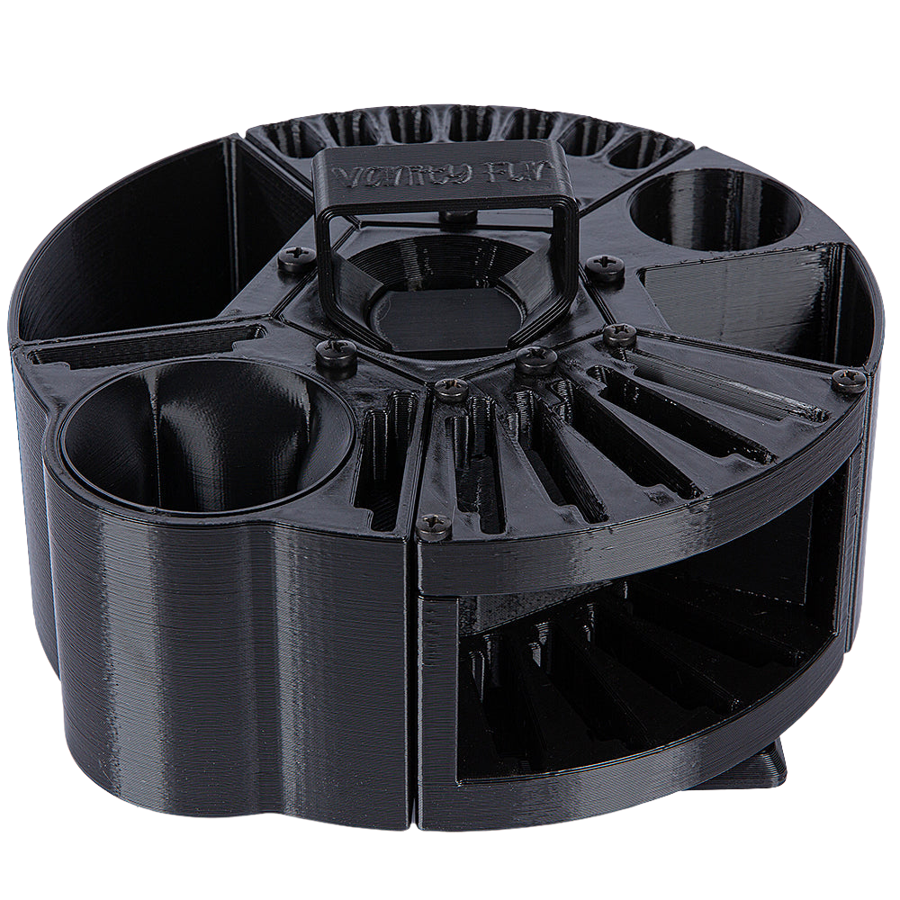 Houndabout Round Tool Caddy Black by Vanity Fur