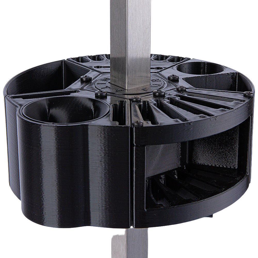 Houndabout Round Tool Caddy Black by Vanity Fur