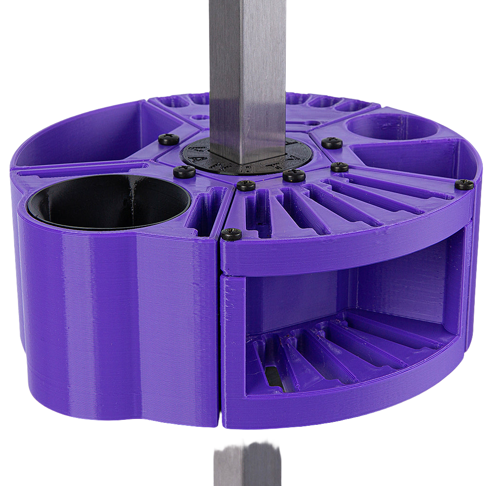 Houndabout Round Tool Caddy Purple by Vanity Fur