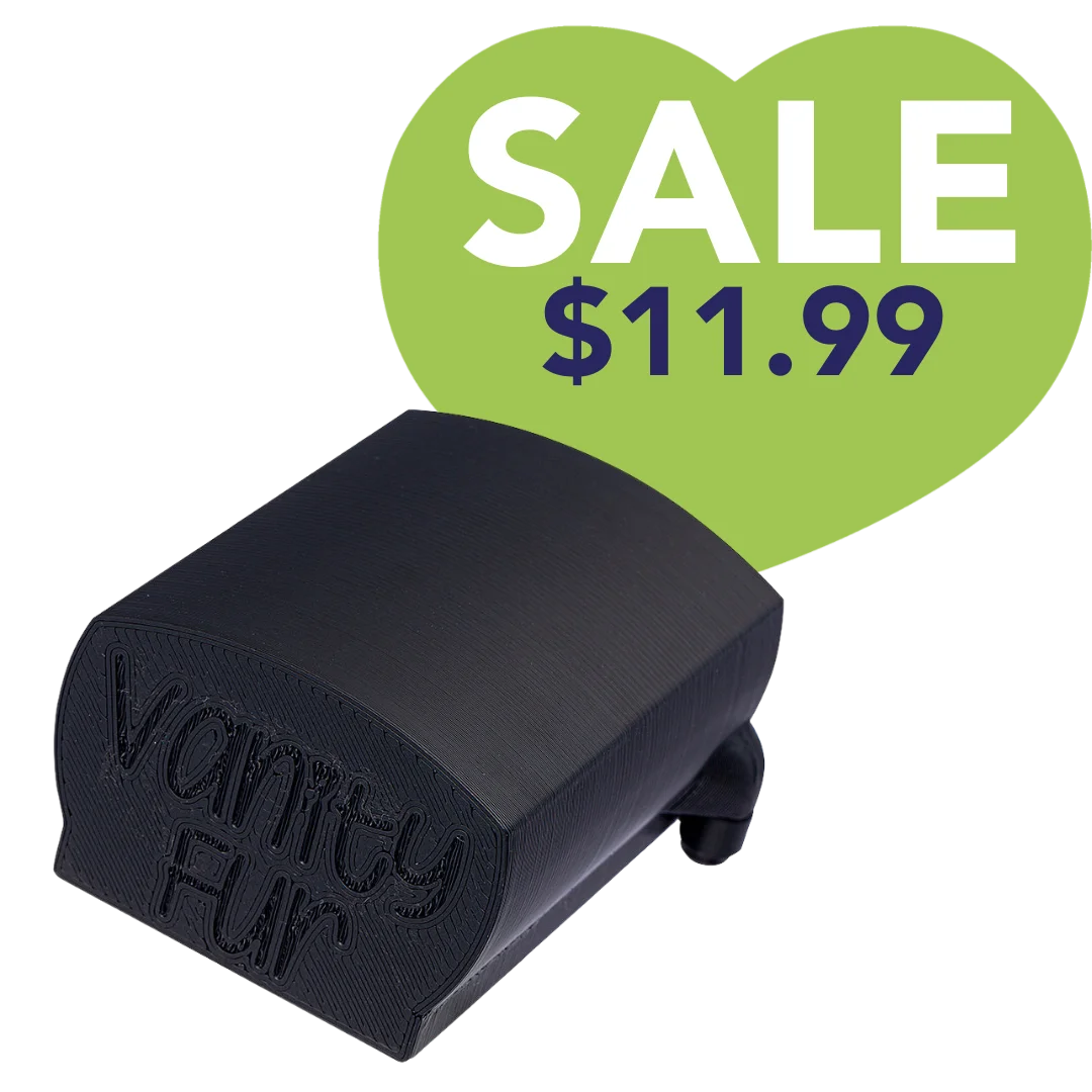 Medium Brush Cover Black by Vanity Fur