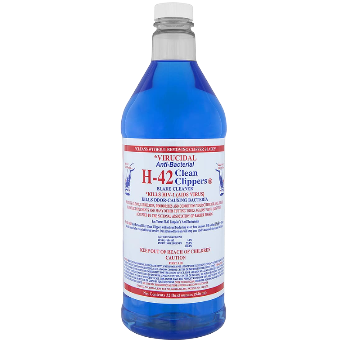 Virucidal Anti-Bacterial Clean Clippers 32 OZ Refill by H42