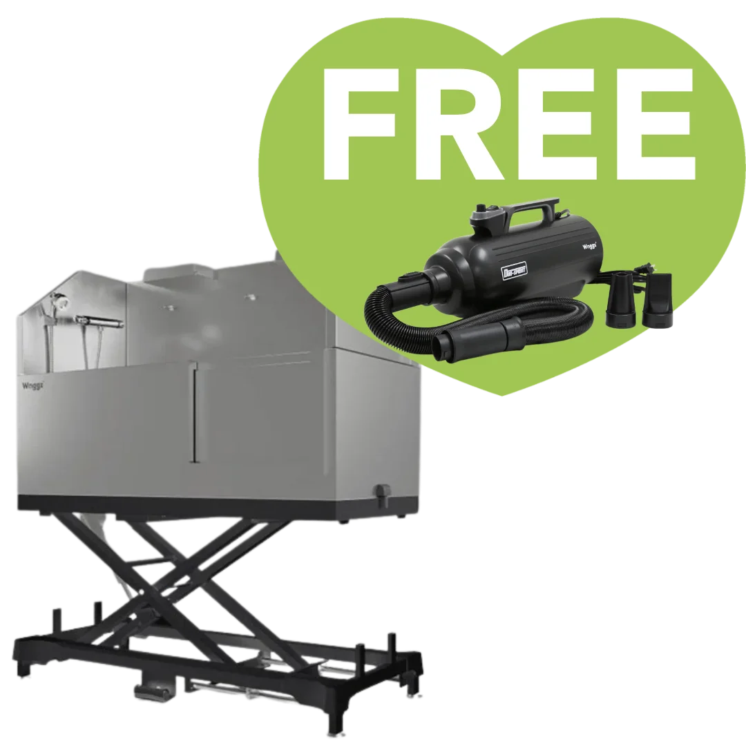 waggz-60inch-dog-grooming-electric-tub-with-sliding-door-black