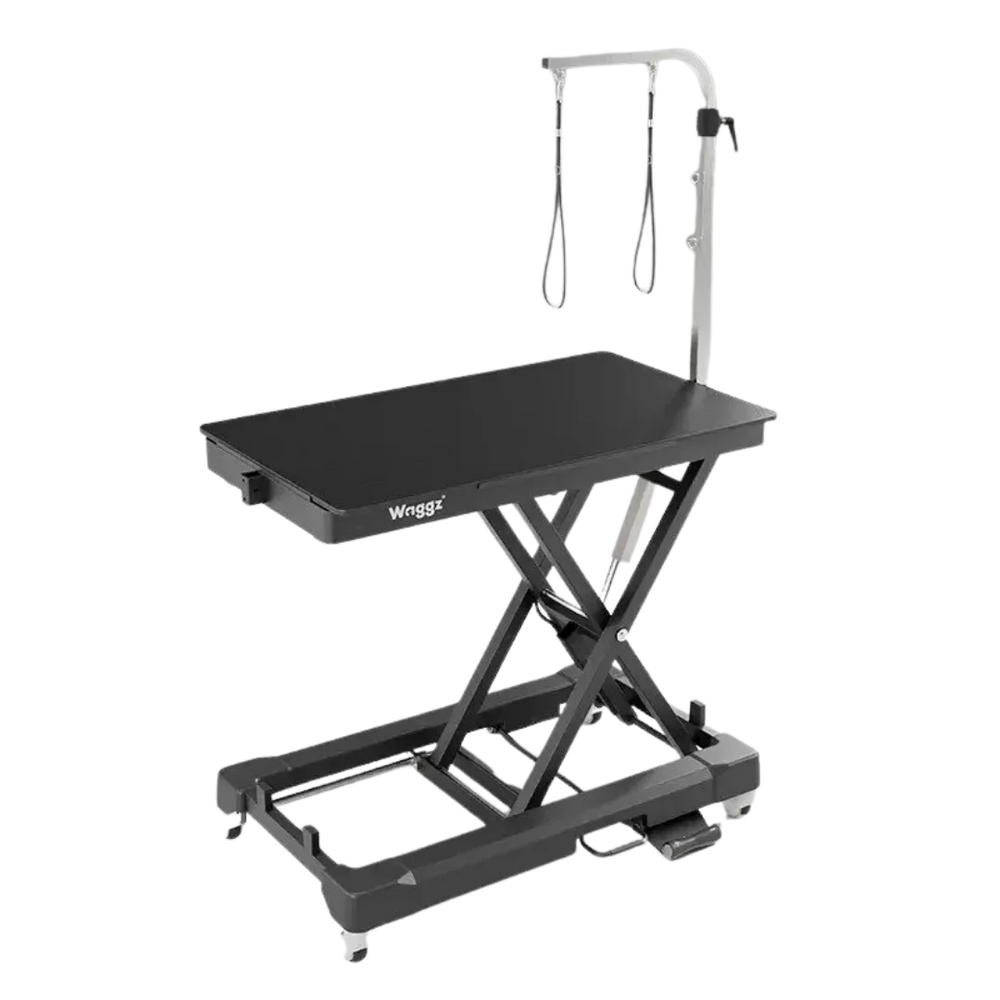 44" Dog Grooming Drying Electric Table without Drawer, with Caster Black by Waggz