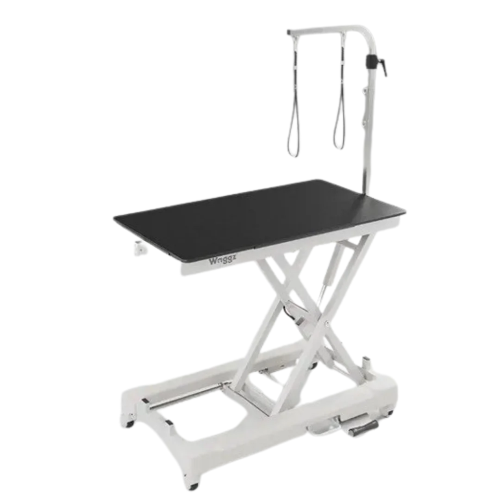 44" Dog Grooming Drying Electric Table without Drawer, with Caster White by Waggz