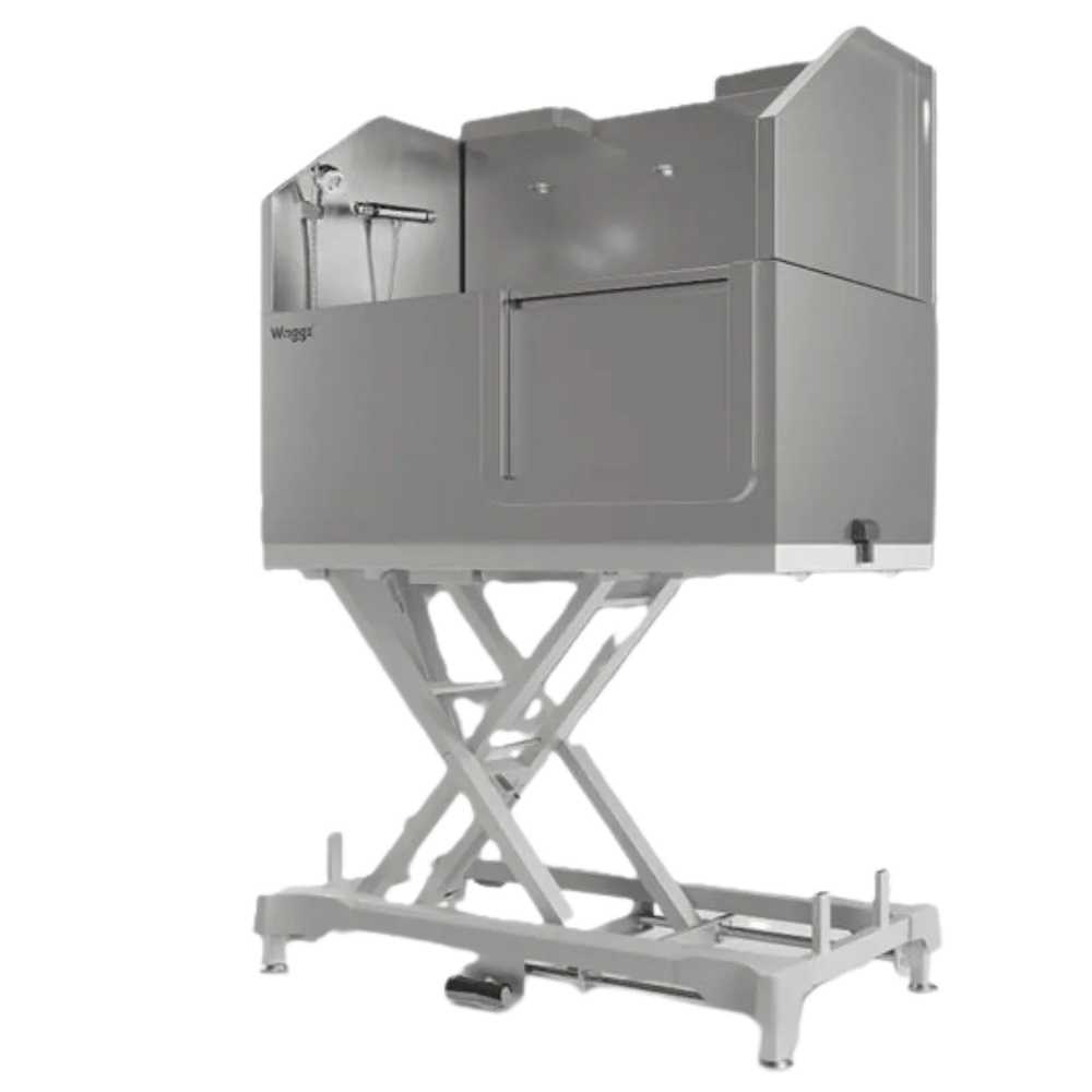 50" Dog Grooming Electric Tub with Lift-up Door White by Waggz