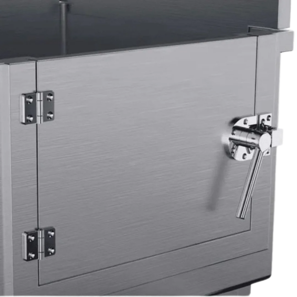 Dog Grooming Stational Tub with Lift-up Door Silver by Waggz