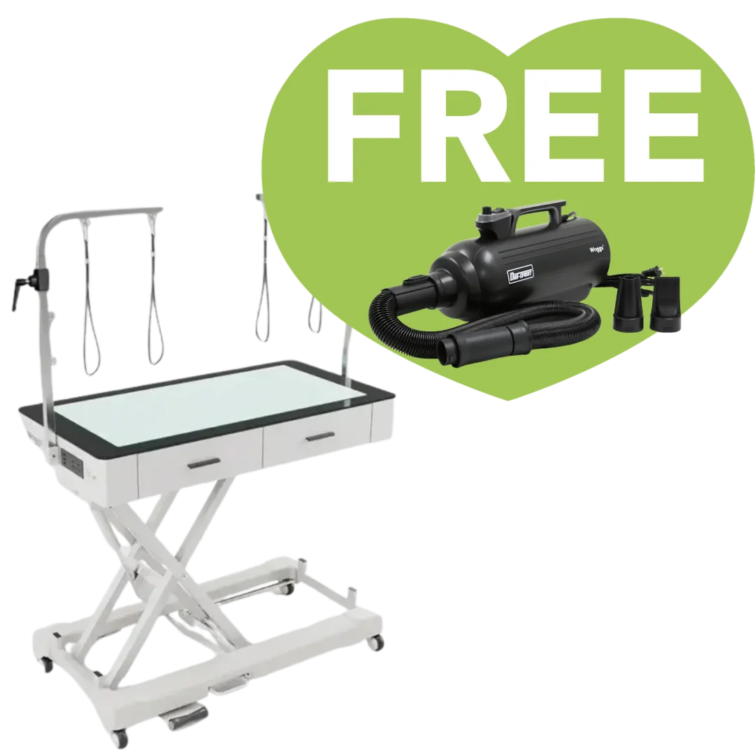 waggz-dog-grooming-led-electric-table-with-drawer-and-caster-white