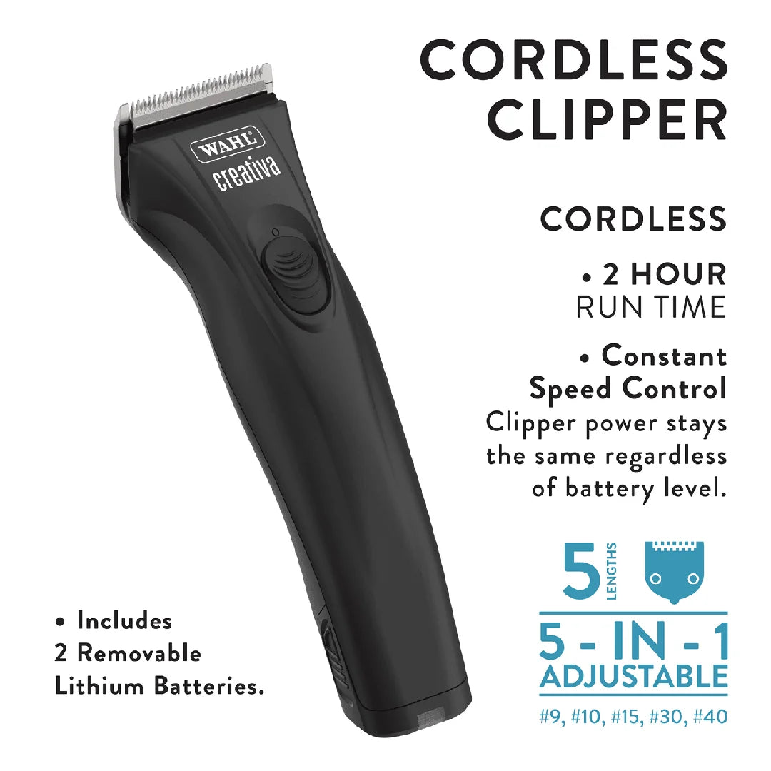 Creativa Lithiumion 5in1 Cordless Clipper Black by Wahl