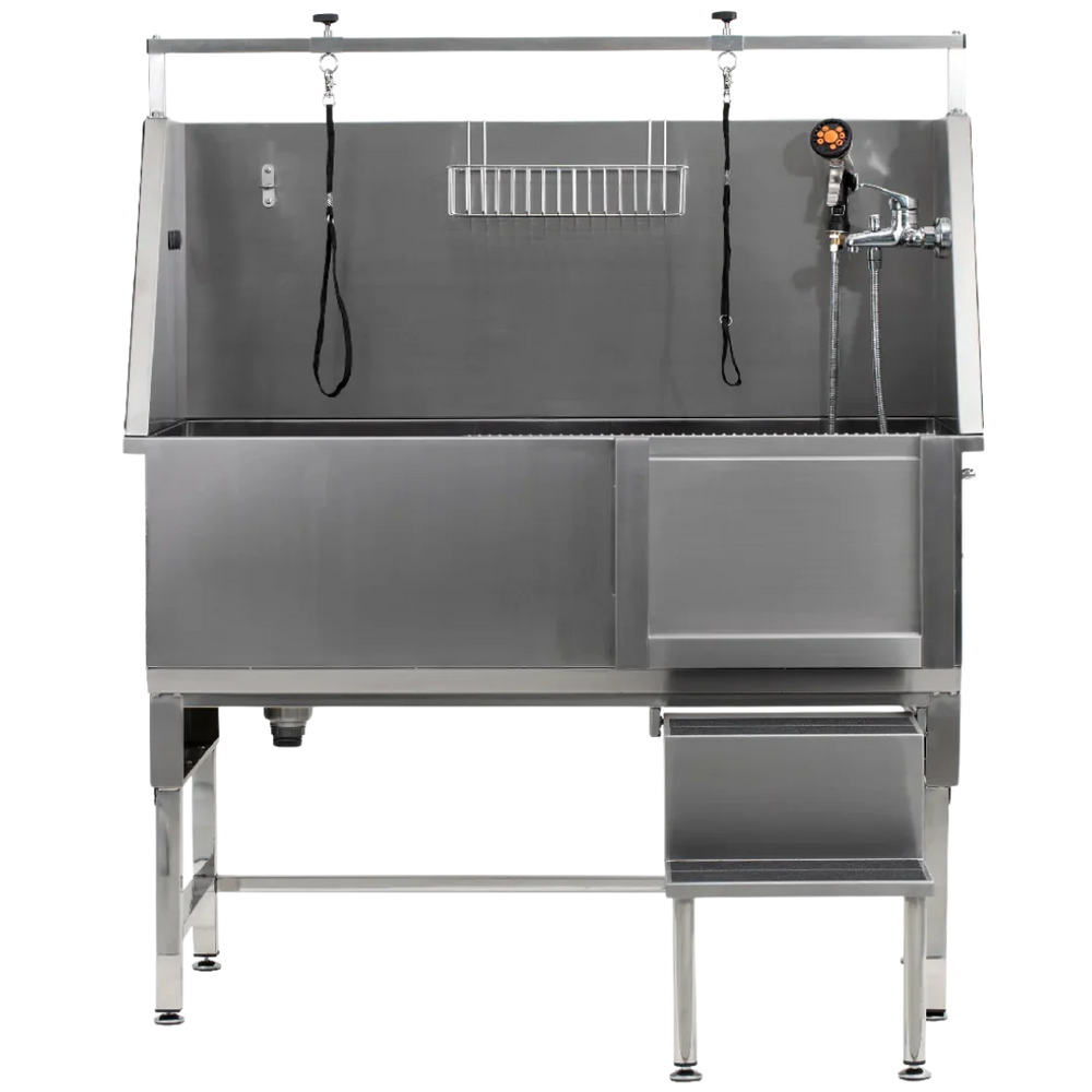 Walk-Through Bathing Tub with Steps by PetStore.Direct