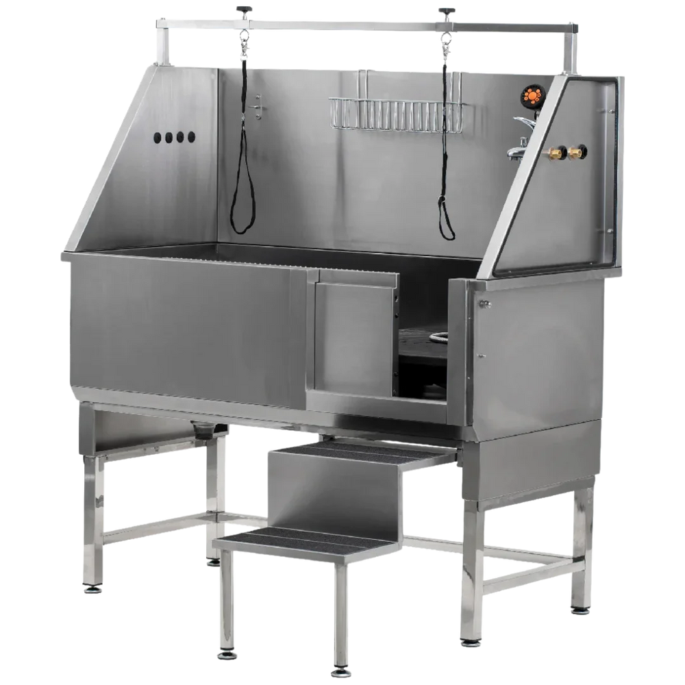 Walk-Through Bathing Tub with Steps by PetStore.Direct