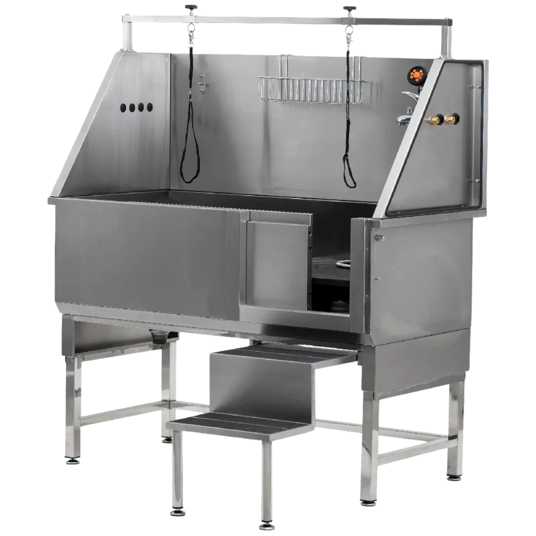 Walk-Through Bathing Tub with Steps by PetStore.Direct