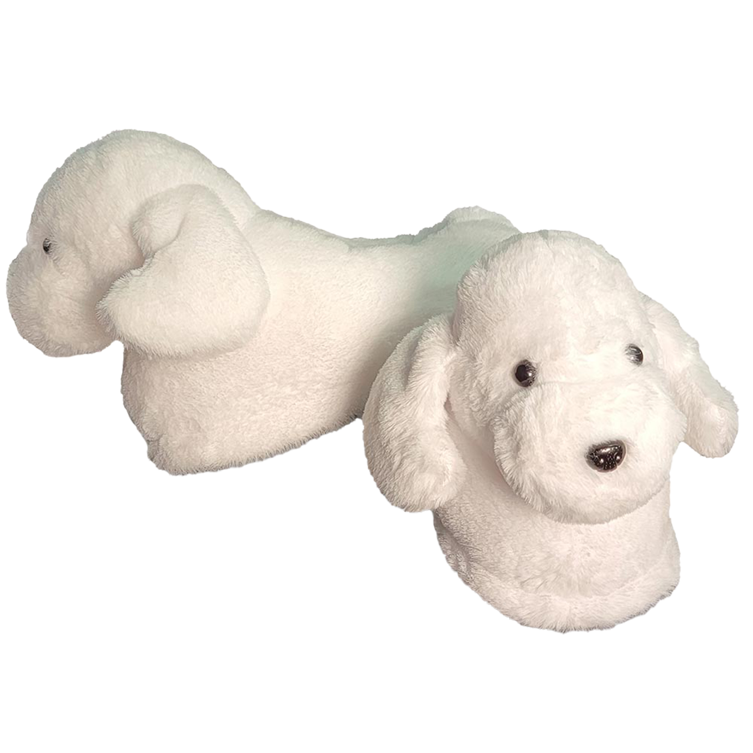 Gwen's White Slippers For Charity