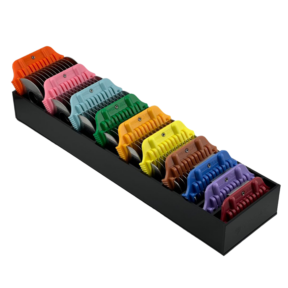 Wide 10 Blades/Combs Guard Holder Black by PetStore.Direct