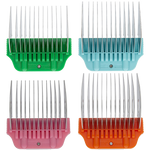 Wide Colored Combs Set of 4 (7/8" through 1 1/2″)  by PetStore.Direct