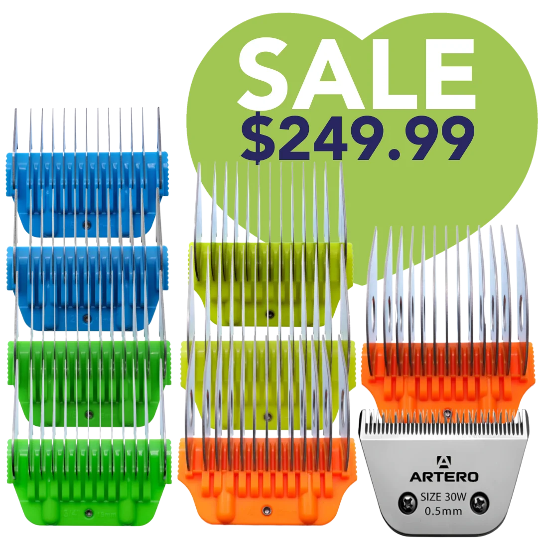 Artero Wide Comb Attachments with 30W Blade Set