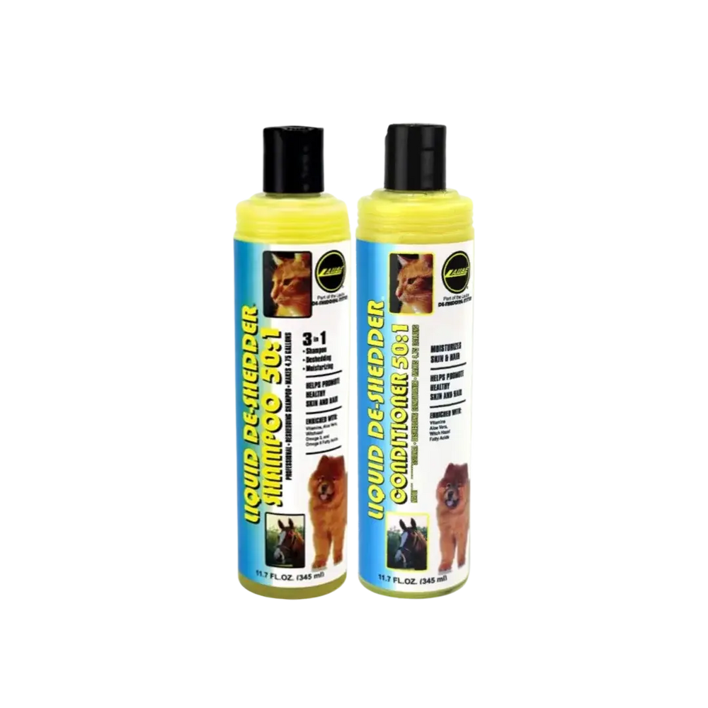 Liquid De-Shedder Shampoo and Conditioner Set 11oz by Wild Animal