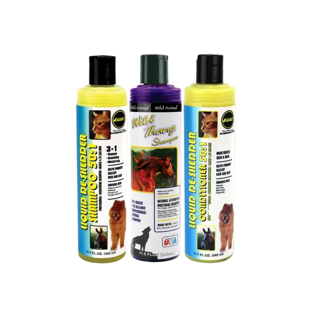 Three Shampoo and Conditioner Set 11oz by Wild Animal