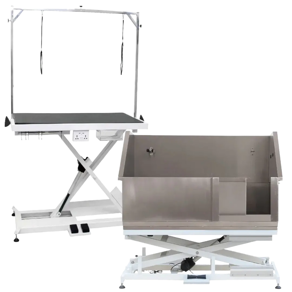 X-Style Electric Table and Electric Tub Bundle by PetStore.Direct Equipment