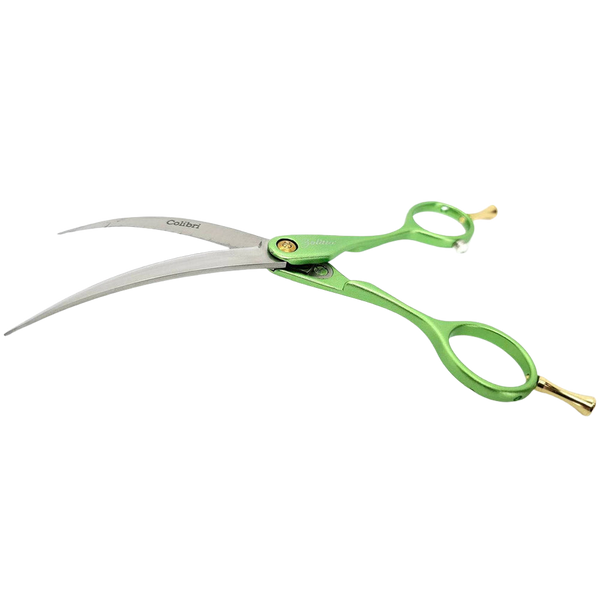 Colibri Super Curved Scissors Lime Green 6.5