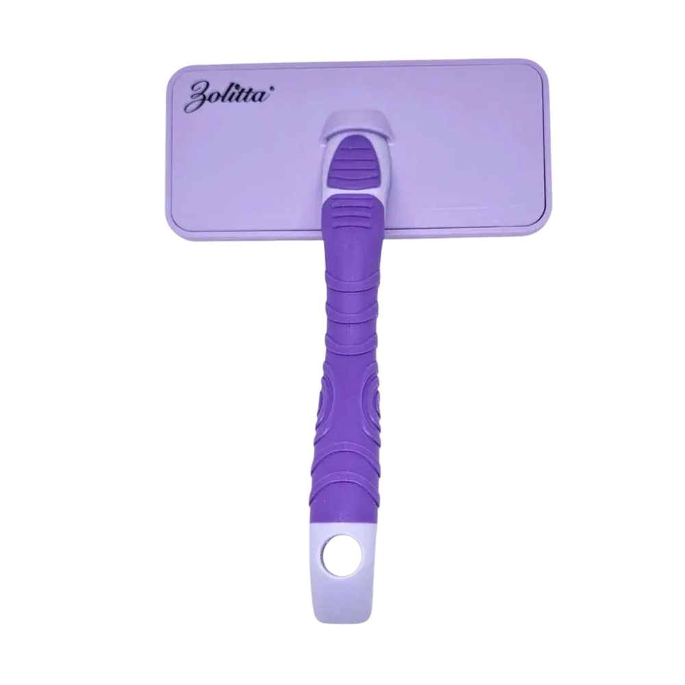 Fluff Large Plastic Handle Slicker Brush Purple by Zolitta