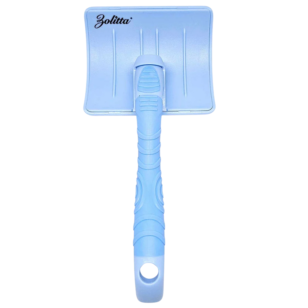 Plastic Handle Large Slicker Brush Blue by Zolitta