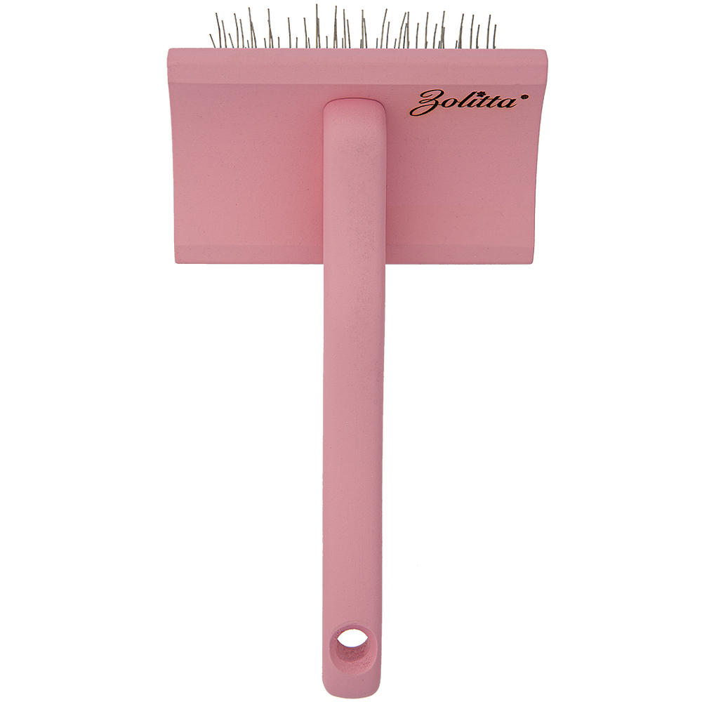 Medium Pink Dematting Brush by Zolitta