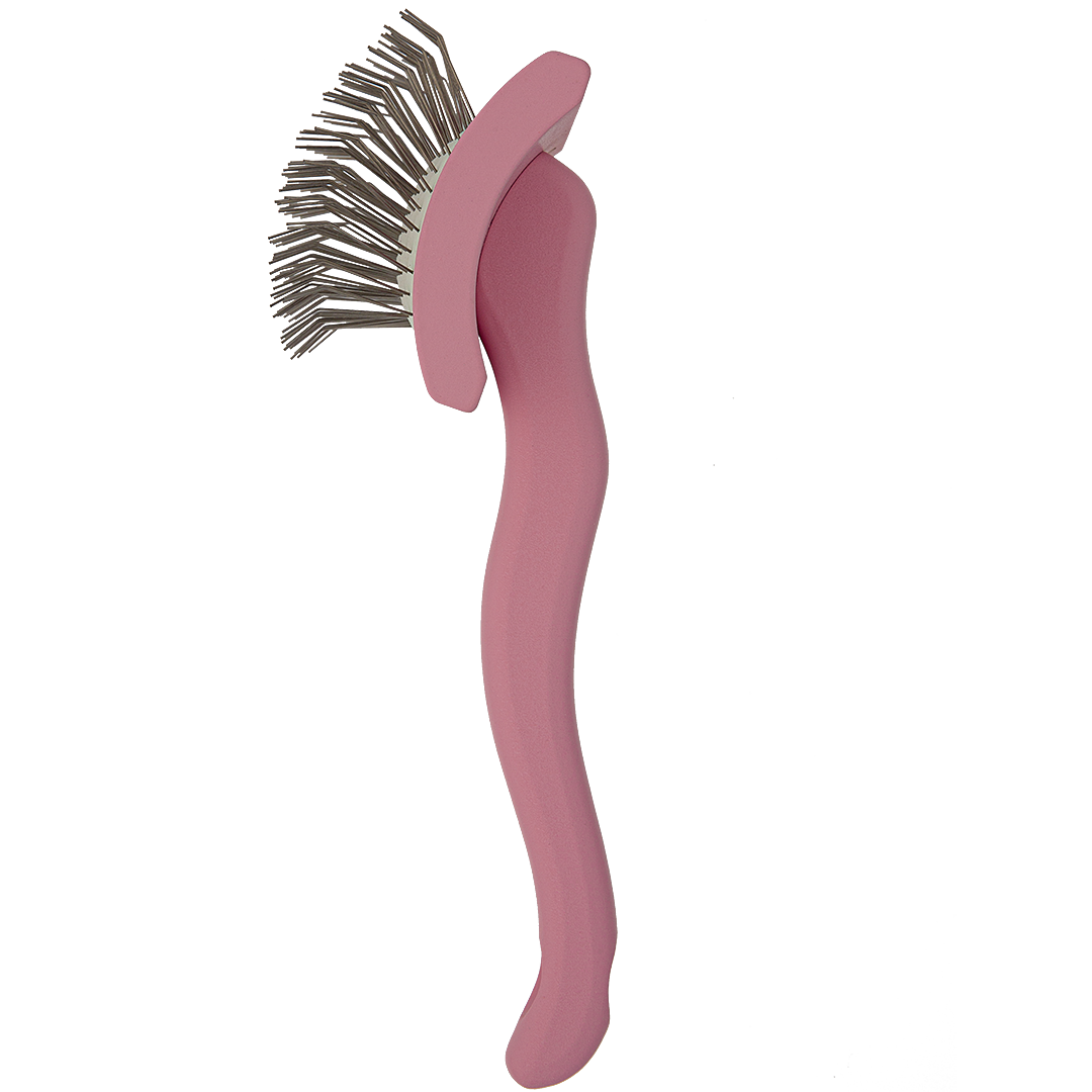 Medium Pink Dematting Brush by Zolitta