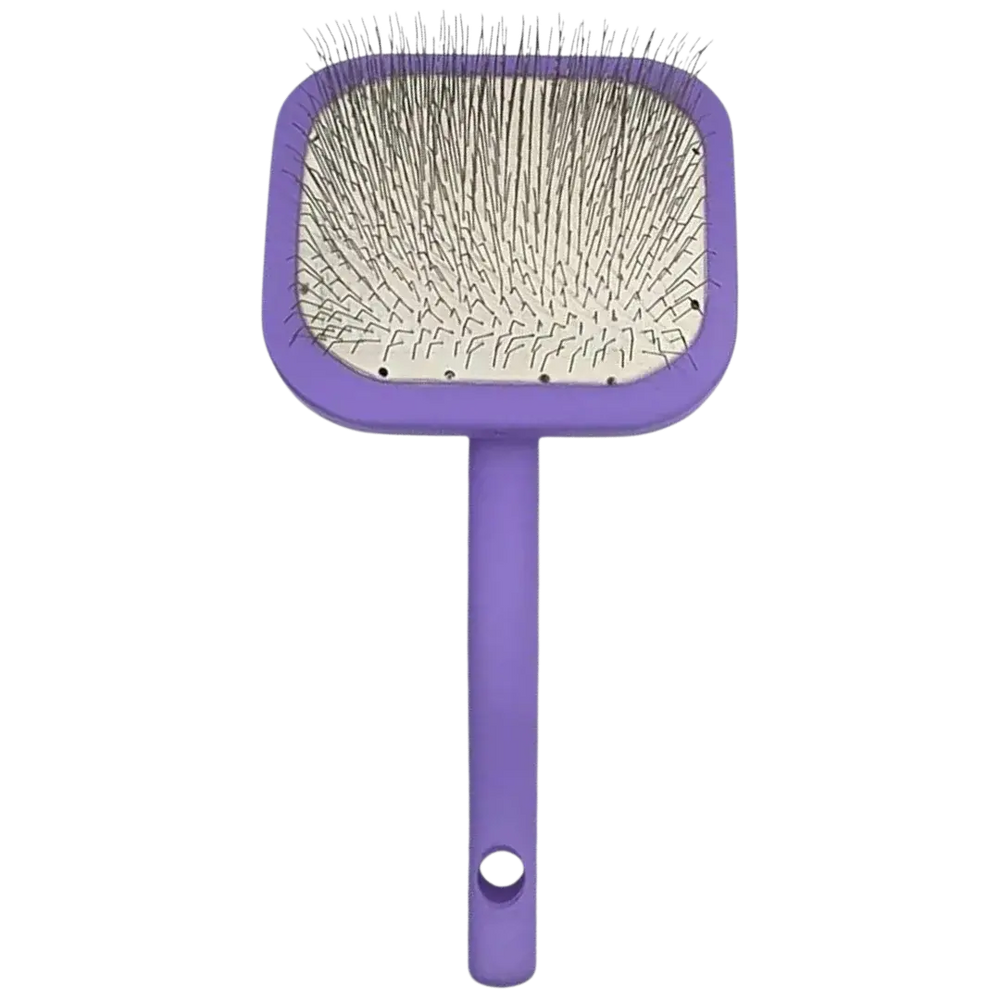 Soft Touch Purple Wooden Slicker Brush Large by Zolitta