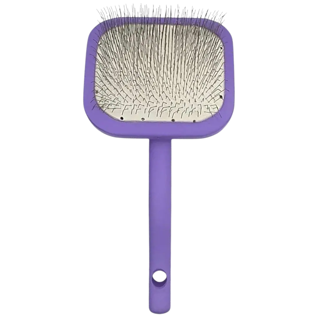Soft Touch Purple Wooden Slicker Brush Large by Zolitta