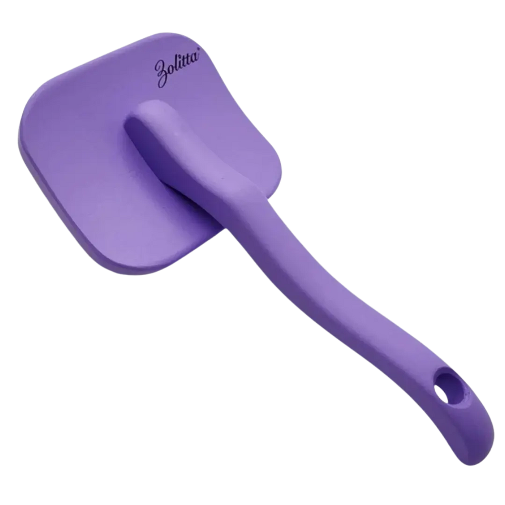 Soft Touch Purple Wooden Slicker Brush Large by Zolitta
