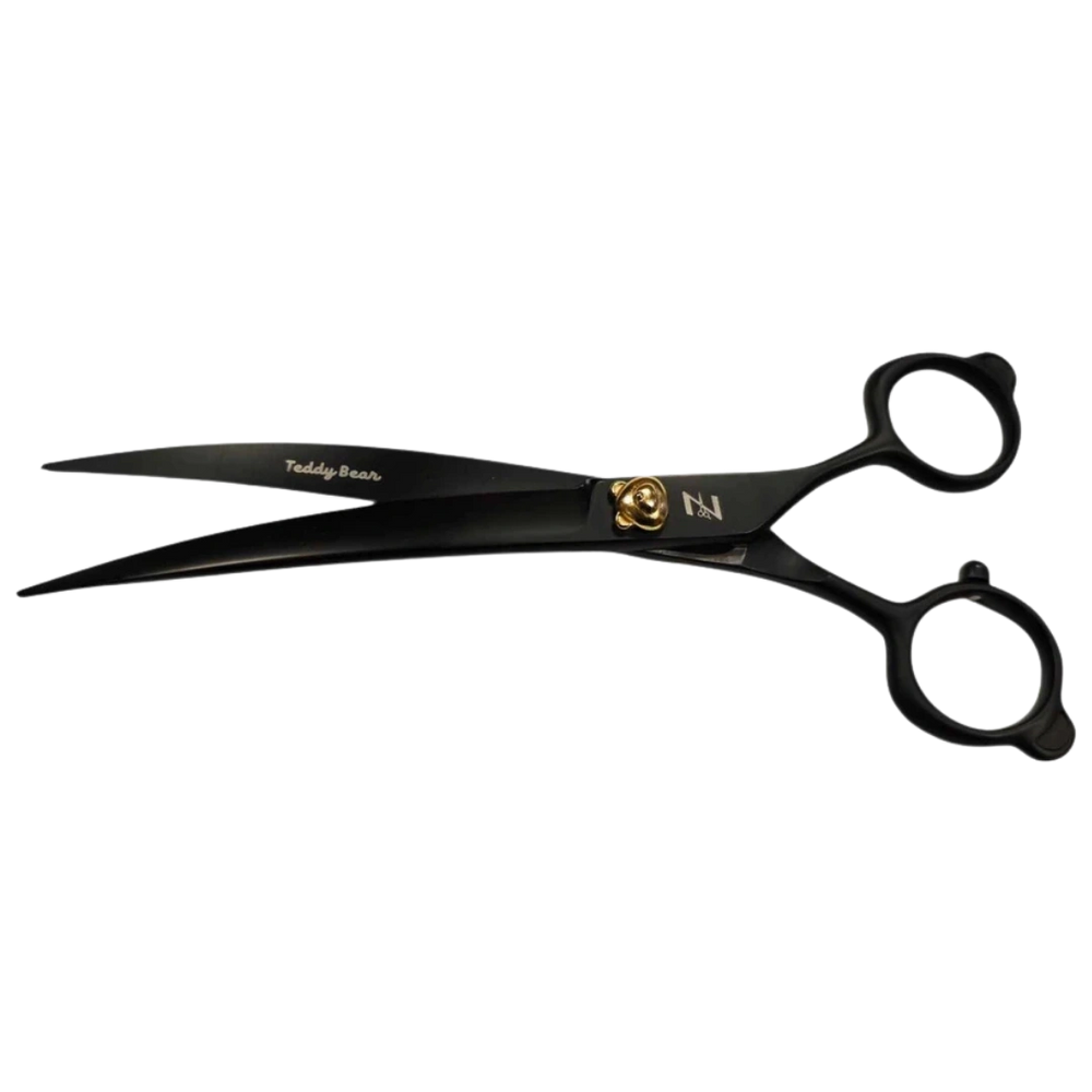 zolitta-teddy-bear-6-5-curved-scissor-black-for-dog-grooming