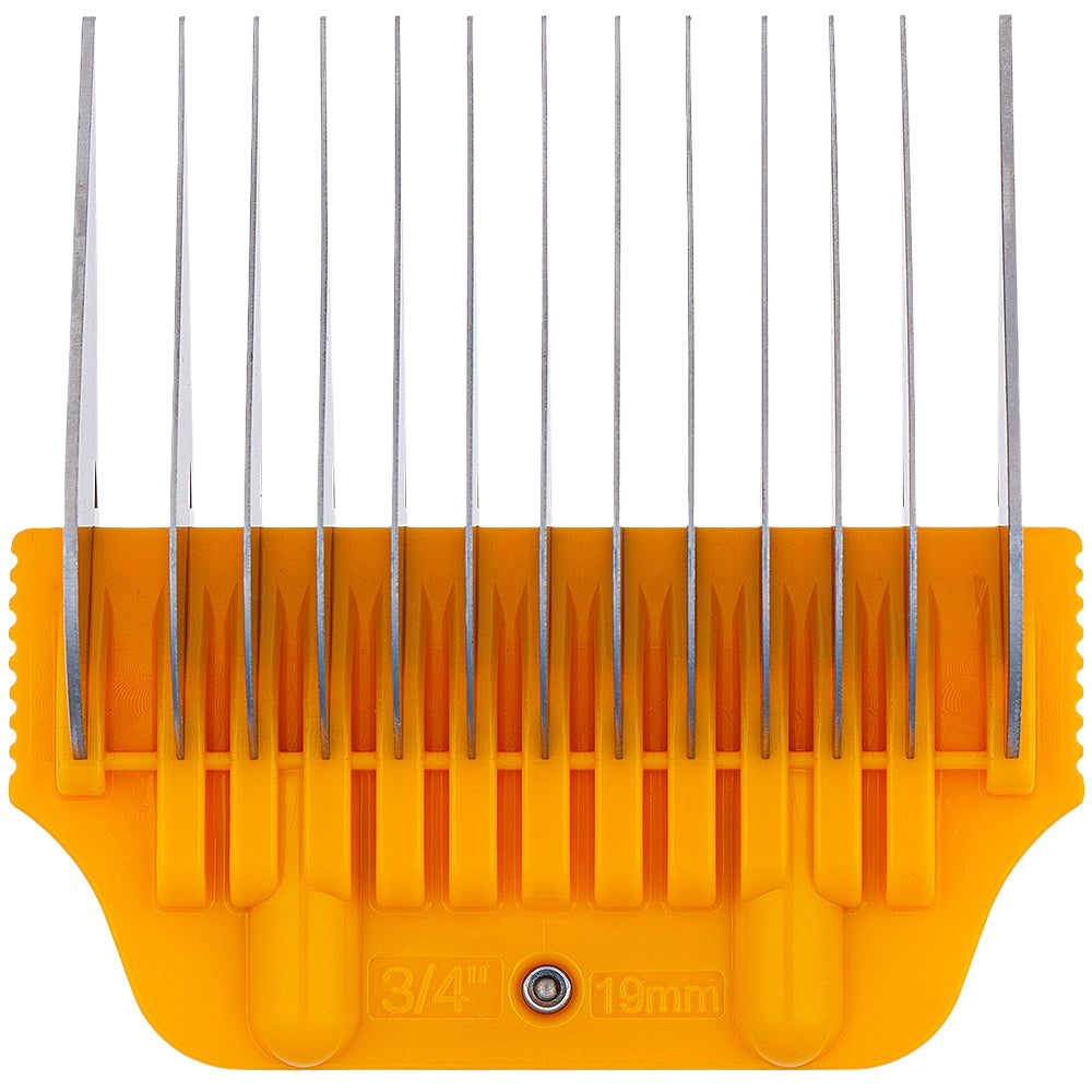 6 Colored Wide Combs with 30W blade by Zolitta