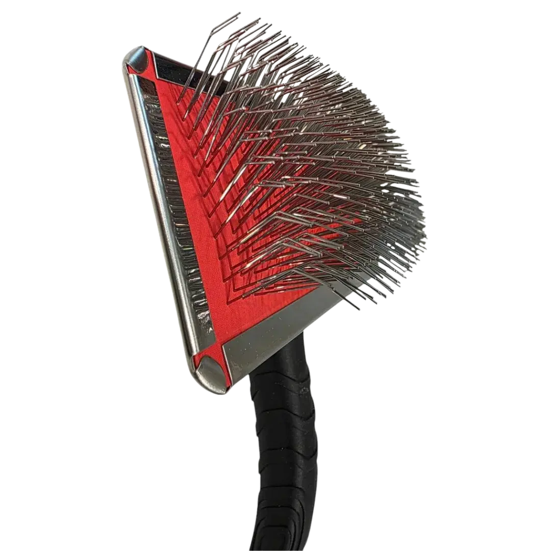 Large Metal Slicker Brush Black by Zolitta