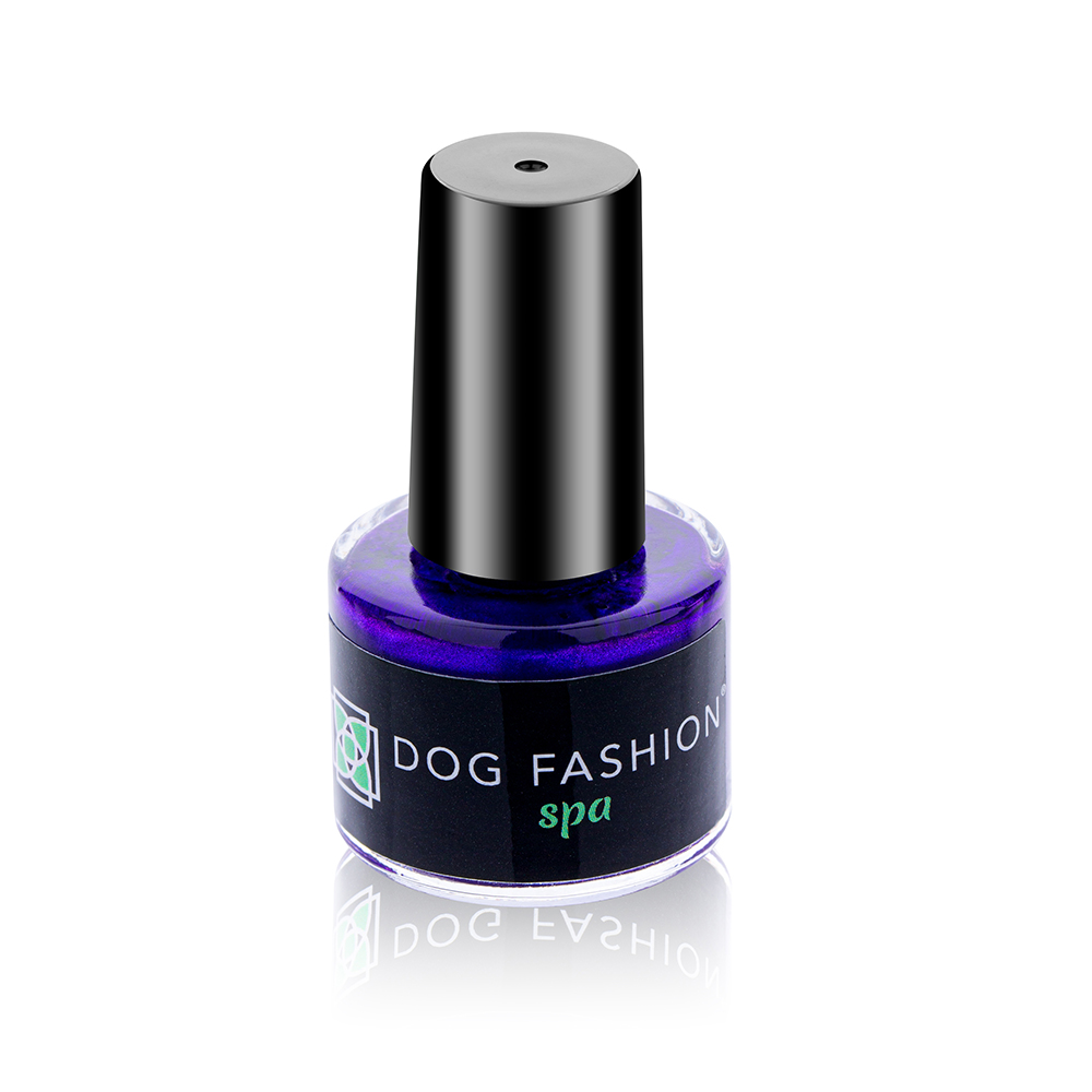 dog fashion spa lovely paw purple nail polish
