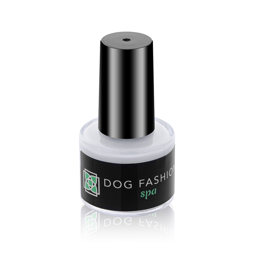 dog fashion spa white base coat nail polish