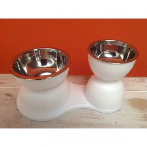 Beautifool Pet Elevated Double Bowl Set by Dog Fashion Living