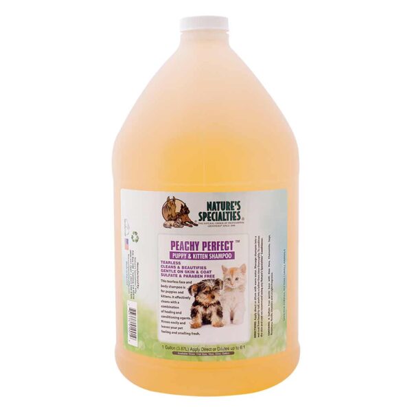 Peachy Perfect Shampoo Gallon for Puppies & Kittens Gallon by Nature’s Specialties
