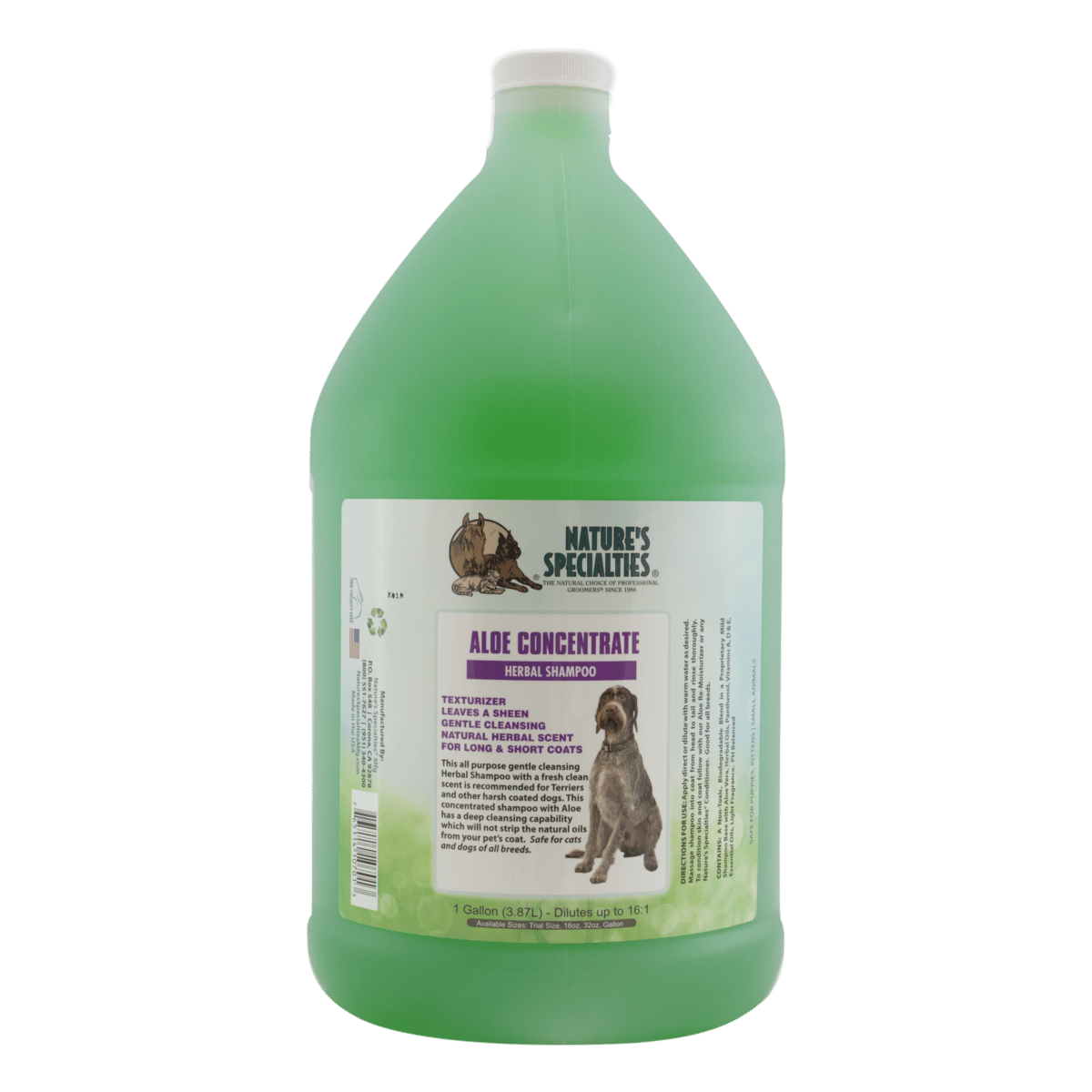 natures specialties Aloe concentrate gallon shampoo