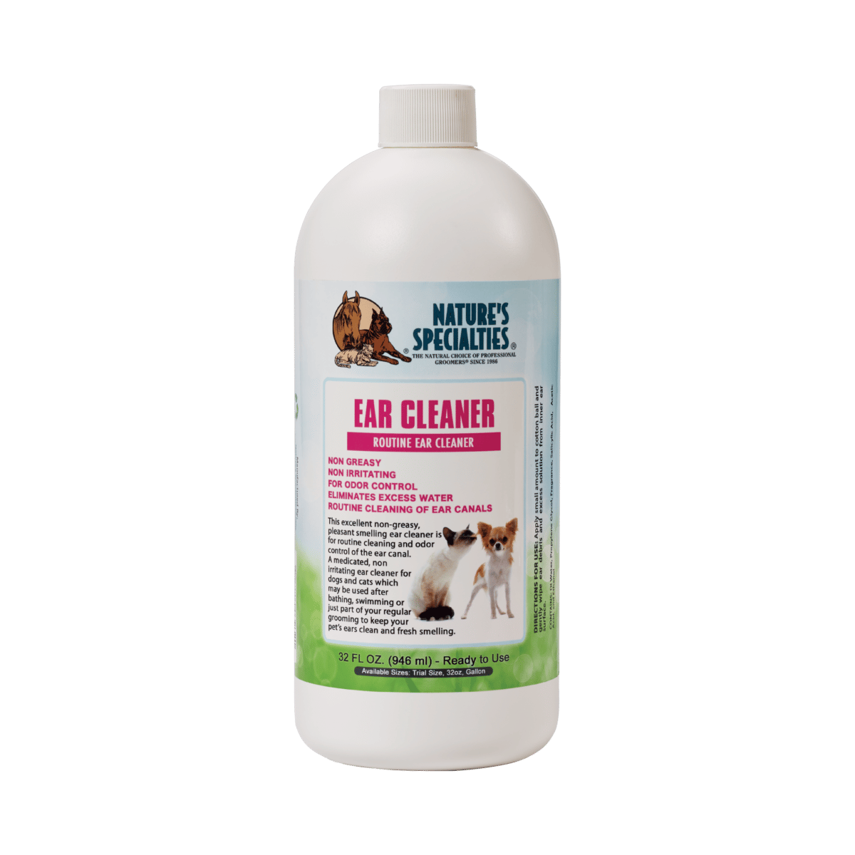 natures specialties ear cleaner 32 oz shampoo