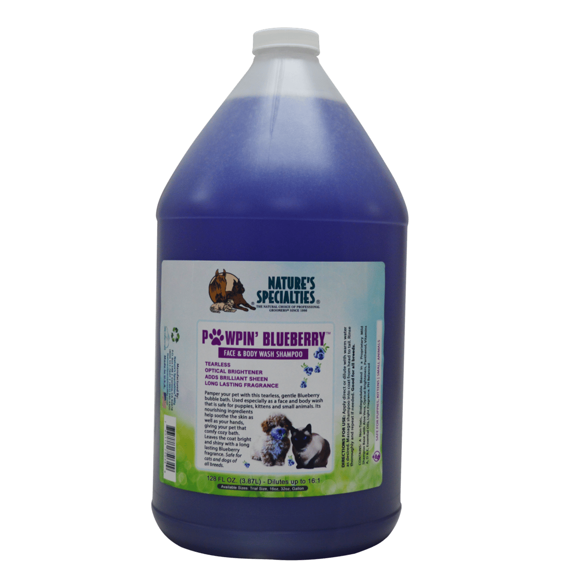 natures specialties pawpin blueberry gallon shampoo