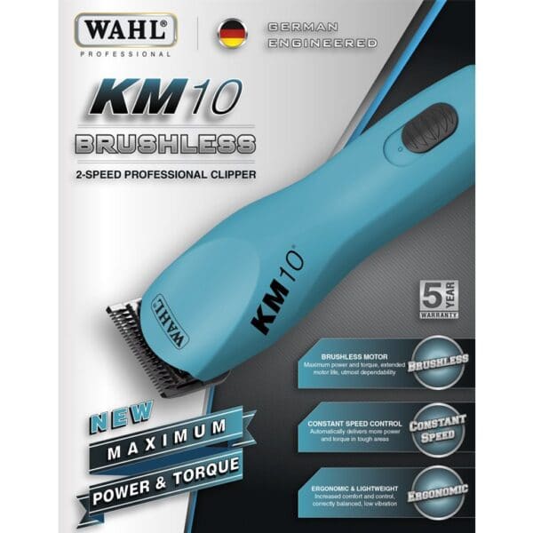 KM10 2-Speed Clipper Turquoise by Wahl