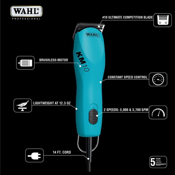KM10 2-Speed Clipper Turquoise by Wahl