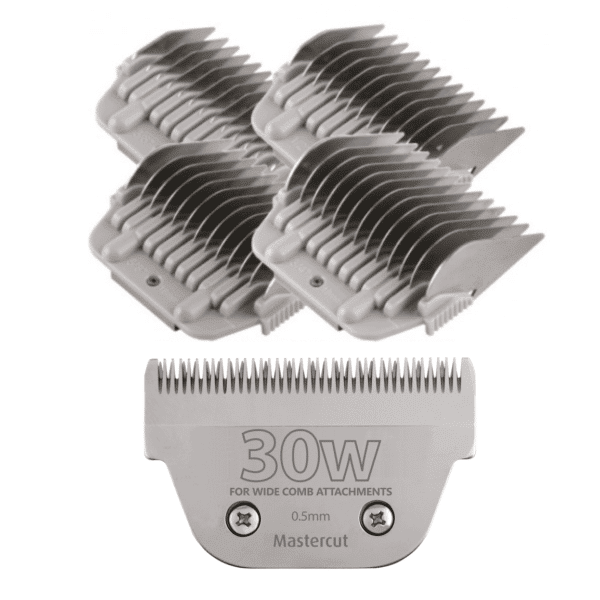 30W Wide Blade with Wide Comb Attachment Set by Mastercut