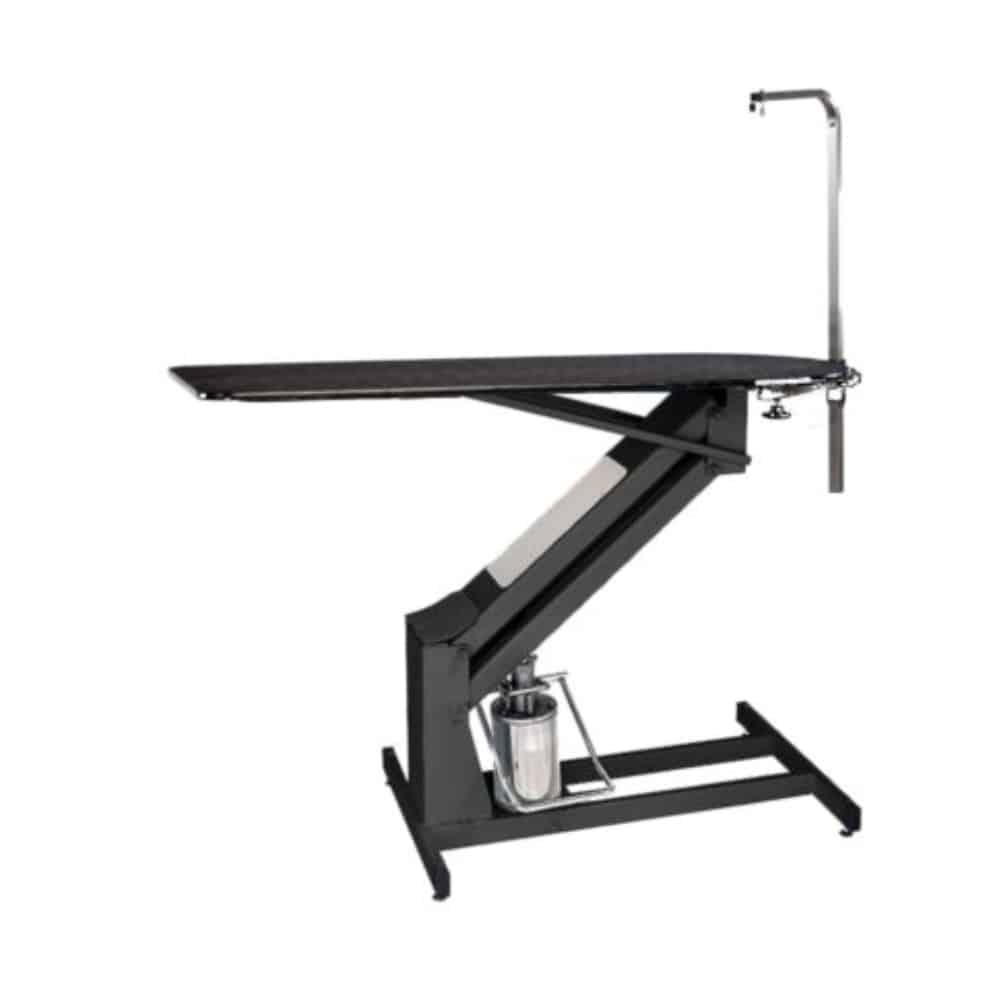 masterLift hydraulic grooming table with rotating post by petlift