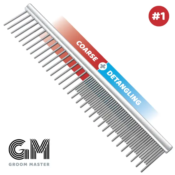 10" Groom Master Coarse & Detangling Comb by Mastercut