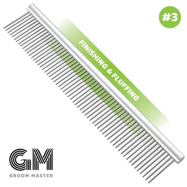 10" Groom Master Finishing & Fluffing Comb by Mastercut