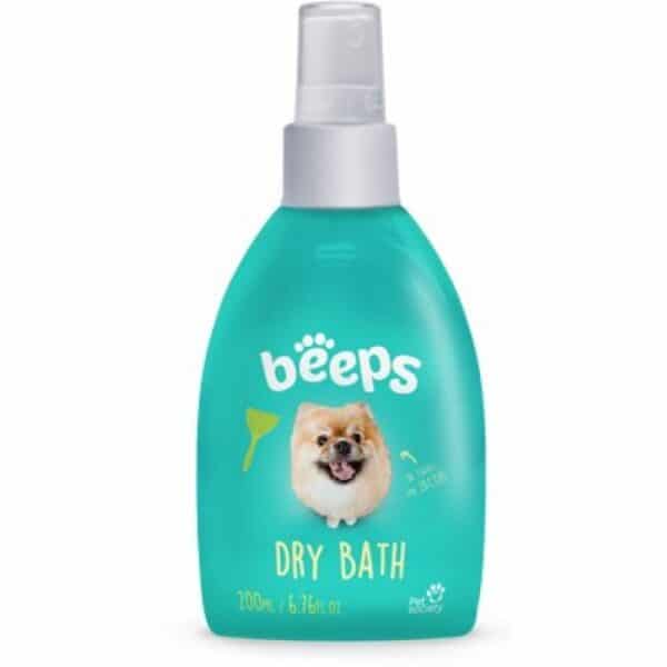 Beeps dry bath dog spray waterless shampoo travel
